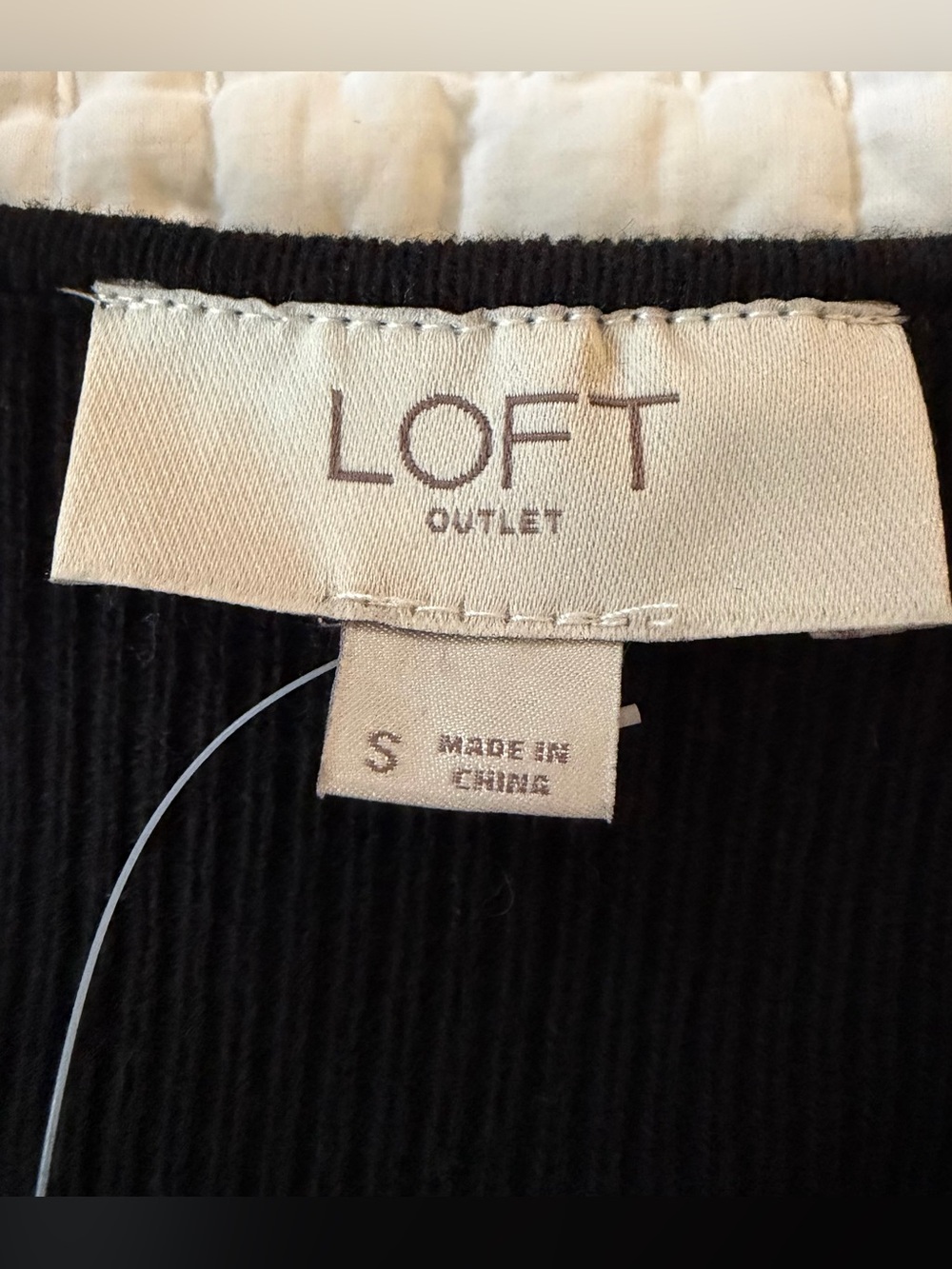 LOFT Black Ruffle Off-Shoulder Tank - Picture 2 of 7